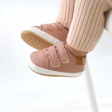 matoen Baby Boys Girls Shoes Non-Slip Rubber Sole High-Top Infant First Walking Shoes Toddler Crib Shoes Newborn Loafers Flats