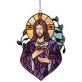 thumbnail image 1 of Je Sus S Un Catcher Acrylic Stained Glass Window Hanging for Home Holiday Decorations, 1 of 4