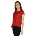 thumbnail image 4 of Inkmeso Solid Short Sleeve Basic T-Shirt For Womens Patch Pocket Casual Summer Basic Top, 4 of 7