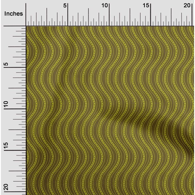 oneOone Viscose Chiffon Fabric Dot & Waves Block Decor Fabric Printed BTY 42 Inch Wide