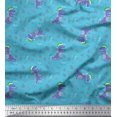 thumbnail image 1 of Soimoi Rayon Fabric Floral,Envelope & Fox Kids Print Fabric by the Yard 56 Inch Wide, 1 of 3