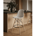 thumbnail image 4 of Aykah Eiffel Bar Stools, Set of 4, White, Counter Height, Indoor Use, Comfortable Backrest, 4 of 12
