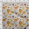 thumbnail image 3 of oneOone Silk Tabby Yellow Fabric Cute Animal Craft Projects Decor Fabric Printed By The Yard 42 Inch Wide, 3 of 4
