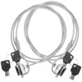 thumbnail image 4 of 2 Sets Laptop Locking Cable Keyed Cable Lock Security Hardware Cable Lock, 4 of 8