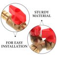thumbnail image 5 of MIANGASTORE 3 Way Shut Off YShaped 3 Way Union Intersection Brass Shut Off Fitting ( Copper 10mm Golden Red ), 5 of 5