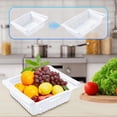 thumbnail image 1 of Étagère de Rangement pour Réfrigérateur - Organisateur Coulissant pour Fruits et Légumes Frais, Plastique de Qualité Alimentaire,, Blanc, JKODE, 1 of 9