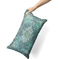 thumbnail image 3 of Green Boho Throw Pillow Covers Set of 2 Monaco Rug Carpet Double Sided Pattern Cotton Soft Pillow Case Cushion Cover Pillowcase for Garden Couch Sofa Bed Decorative 12x20 inch, 3 of 5