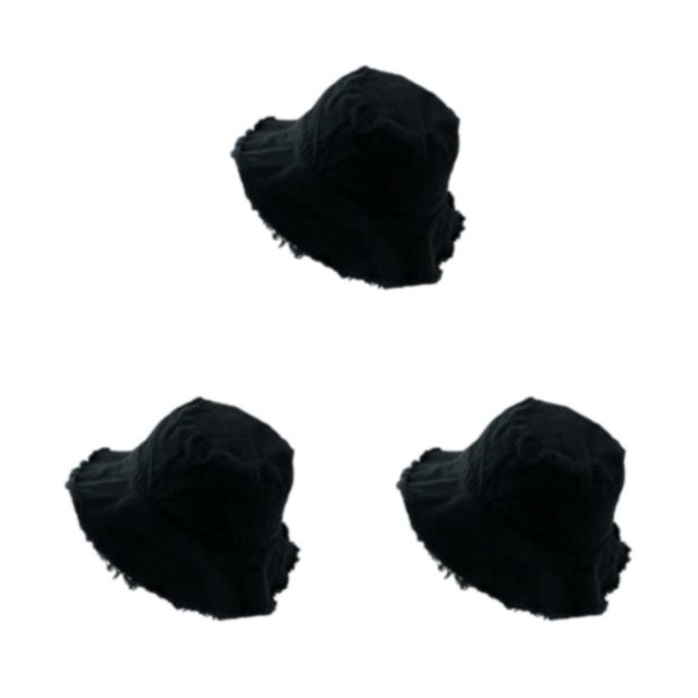 maskred Stay Sun Safe And Stylish With Bucket Hat For Outdoor Adventures M Easy To Wear black 3Set