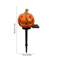 thumbnail image 3 of Lumières Solaires d'Halloween Extérieures - Décoration de Chemin Effrayant avec Éclairage Automatique 8-10H, Résine Résistante aux Intempéries, 1 Pce Noir/blanc/violet/orange, 10x15x45cm pour Décoration de Cour, Jardin, Allée, 3 of 6