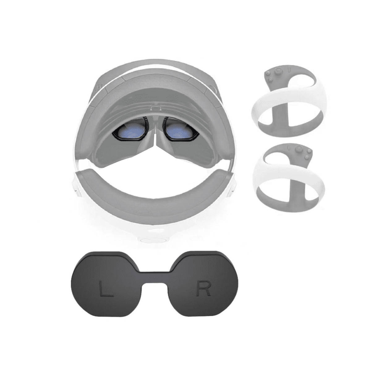 For PS VR2 Glasses Silicone Protective Cover for PSVR2 Dust-Proof Protective Cover VR/AR Glasses Accessories