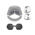 thumbnail image 1 of For PS VR2 Glasses Silicone Protective Cover for PSVR2 Dust-Proof Protective Cover VR/AR Glasses Accessories, 1 of 6