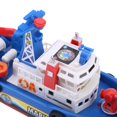 thumbnail image 4 of WALFRONT Ship Model Toy, Kids Ship Toy,Children Kids Fireboat Toy Water Spraying Ship Model with Sound & Flash Light, 4 of 8