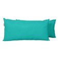 thumbnail image 2 of Vargottam Indoor/Outdoor Polyester Fabric Lumbar Pillow With Insert, All-Weather Waterproof Decorative Throw Pillow for Patio Furniture-Set of 2 - Turquoise Green, 2 of 7