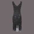 thumbnail image 2 of DEELLEEO Plus Size Vintage 1920S Flapper Tassel Great Evening Party Cocktail Dress, 2 of 6