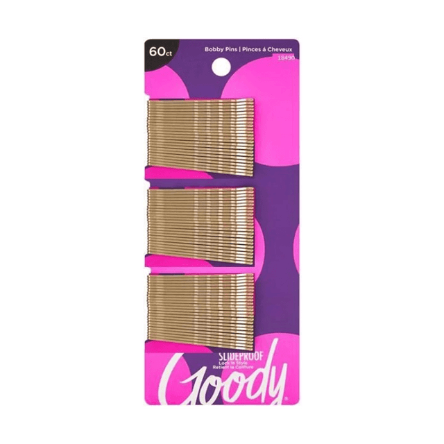 Goody SlideProof Bobby Pins, Blonde, 60 Count