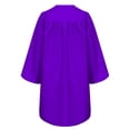 thumbnail image 4 of TTAO Kids Unisex Graduation Gown Robe Cap V Neck Set with 2025 Badge Tassel for School Graduation Purple 21, 4 of 7