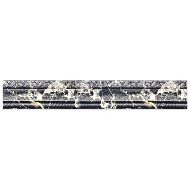XZNGL Self Adhesive Flexible Foam Molded 3D Adhesive Decorative Wall Molding Line Baseboard Wallpaper Border Waterproof Wall Sticker For Living Room