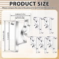 thumbnail image 2 of Clear Plastic Hidden Channel Valance Clips, Grooved Blind Retainer Holder, Mini Window Blind Replacement Fastener, 2.19x1.45 Inch Repair Hardware for Wood and Faux Wood Horizontal Blinds, 2 of 3
