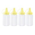 thumbnail image 1 of S SERENABLE 4Pcs Small Bottles Portable Food Storage Container Seasoning Bottles Bottle Yellow, 1 of 9