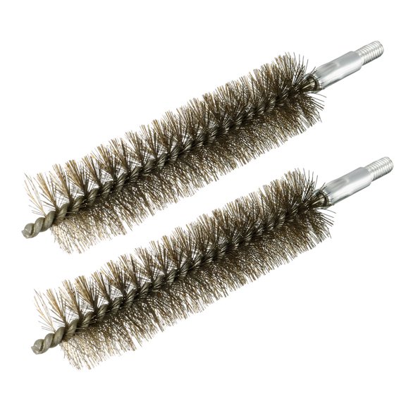 Unique Bargains Brosse de Nettoyage pour Cheminée Tube en Fil d'Acier M6 Diamètre 25mm 2 Pcs
