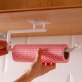 thumbnail image 3 of ERK 1Pcs No Punching Wall Mounted Paper Rack White Purpose Roll Paper Holder For Bathroom Kitchen Living Space Saving Storage And Item Organizer, 3 of 5