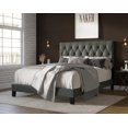 thumbnail image 2 of HMD Daisy Full Upholstered Platform Bed, PU Gray, 2 of 3