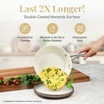 thumbnail image 3 of Gotham Steel Cream 20 Piece Nonstick Ceramic Cookware and Bakeware Set Stainless Steel Handle with Utensils Oven and Dishwasher Safe, 3 of 7