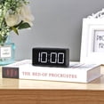 thumbnail image 3 of Réveil Numérique à DEL avec Port USB, Horloge Électronique de Table avec Répétition (Noir), 3 of 9