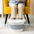 thumbnail image 1 of Sentmoon Foldable Foot Bath Bucket With Handle And Lid, Portable Foot Bath Spa Bucket With Massage Acupoints, Portable Foot Bath Bucket, Foldable Spa Bucket For Foot Deals of the Day Clearance Prime, 1 of 6