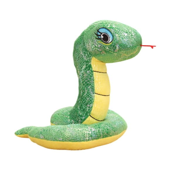Xuanheng Serpent en Peluche Animal en Peluche Mignon Décoration pour la Maison pour Famille Chambre Amis Vert
