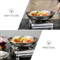 thumbnail image 4 of Wok de Cuisine en Acier Inoxydable pour Fondue Chinoise, Wok de Cuisson en Métal Résistant à la Chaleur avec Double Poignée, 4 of 8