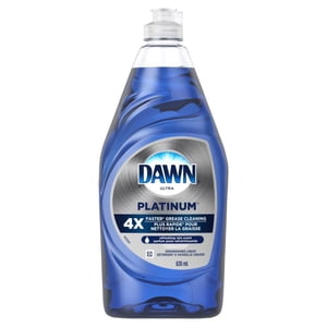 Dawn Platinum Savon de vaisselle, liquide de lavage, parfum de pluie rafraîchissant 635ML