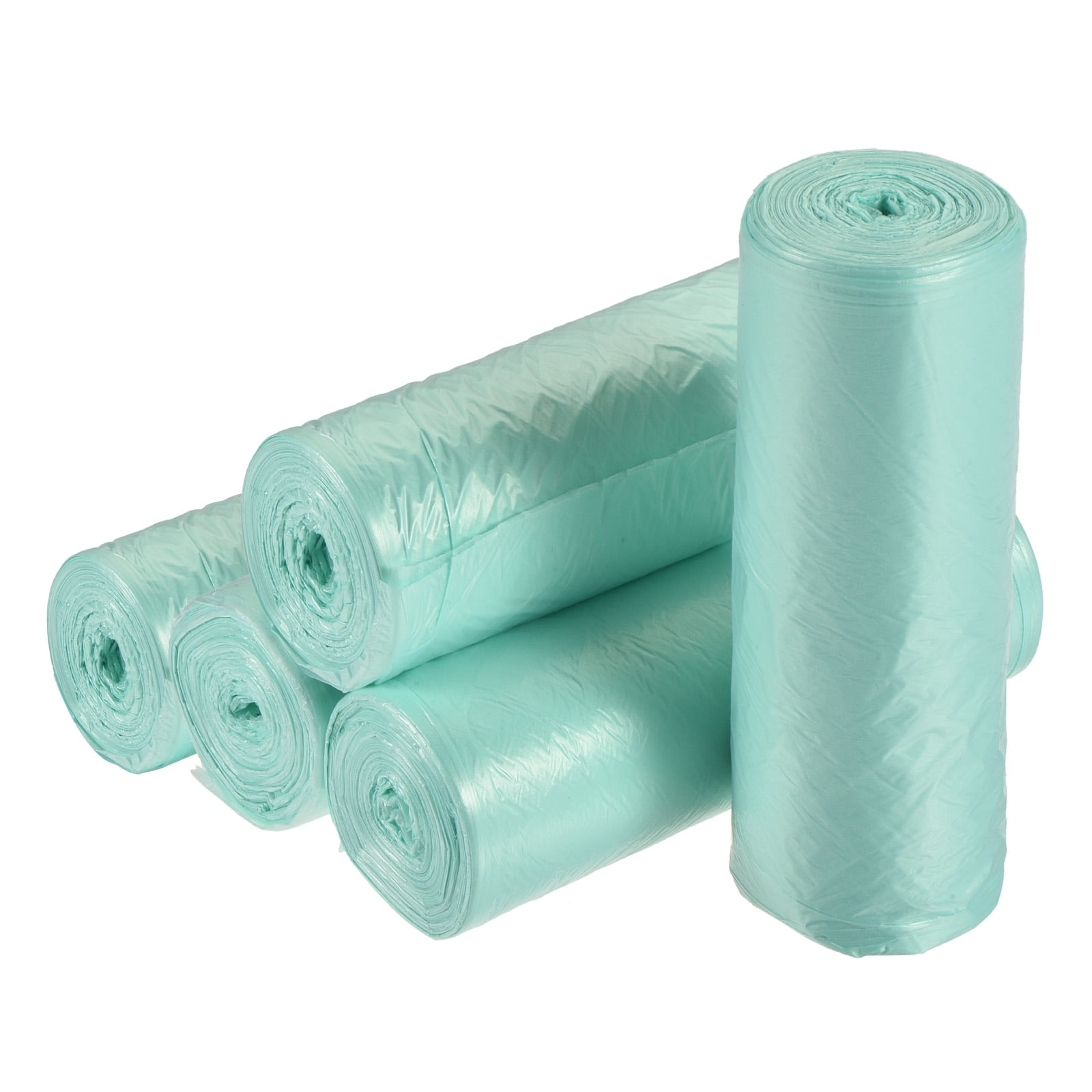 Uxcell Small Trash Bags Garbage Waste Basket Liners for Kitchen Office Bathroom Light Blue