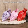 thumbnail image 4 of stanreset Brocade Jewelry Bag Drawstring Chinese Style Embroidery Dustproof Wedding Gift Organizer Party Favors Bags Pack Red, 4 of 6