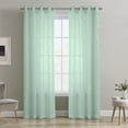 thumbnail image 1 of Loft Living Banan Sheer Grommet Single Curtain Panel 52 x 95 in Surf Spray, 1 of 6