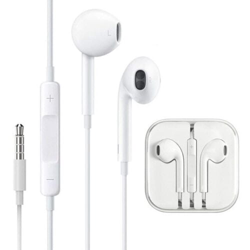 Aux Headphones Earphones Earbuds 3.5mm Wired Headphones Noise Isolating Earphones with Built-in Microphone & Volume Control for Phone 6 SE 5S 4 Pod Pad Samsung Android MP3