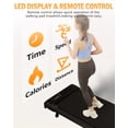 thumbnail image 2 of Walking Pad with Incline, 2.5HP Under Desk Treadmill for Home & Office, 2-in-1 Compact Walking & Jogging Machine with Remote Control & LED Display, 2 of 6