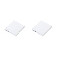 thumbnail image 3 of crativent Plastic PC CD Writer USB Power Shockproof Indoor Outdoor Dining Room DVD Driver Noise Cancelling Laptop Reader White 2Set, 3 of 6