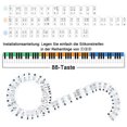 thumbnail image 4 of Beginner-Friendly, Reusable Silicone Notes for Easy Learning, Stand-Alone Rack, Perfect for Kids & Adults, Black 88-Key Removable Piano Sticker Set, 4 of 8