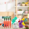 thumbnail image 3 of TIMIFIS Storage Rack, 2.95 Inch Easter Carrot Hanging Ornaments Artificial Easter Foam Glitter Carrots 10Pcs Easter Decorations for Home, 3 of 4