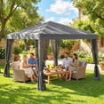 thumbnail image 2 of Outsunny 10' x 10' Pop Up Canopy Tent Gazebo with Removable Mesh Sidewall, 2 of 10
