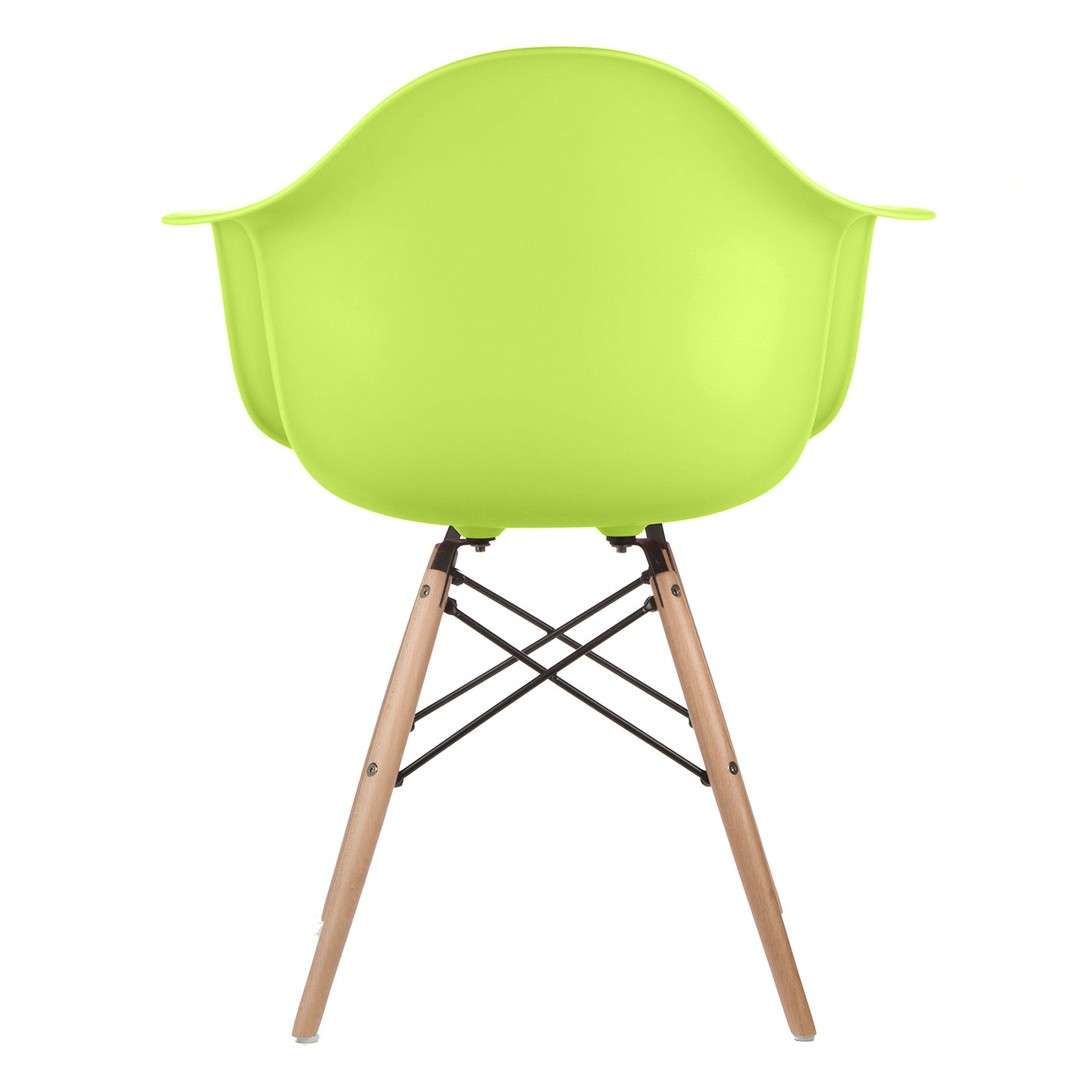 Nicer Furniture Green Wooden Legs Eiffel Dar Chair