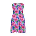 thumbnail image 2 of LOVZFMLL Fashionable Girls' Floral Print Round Neck Long Sleeved Dress, 2 of 9