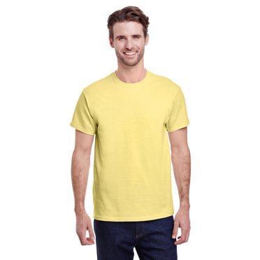 Gildan T-Shirt pour Adulte en Coton Épais, G500, Cornsilk, 3X