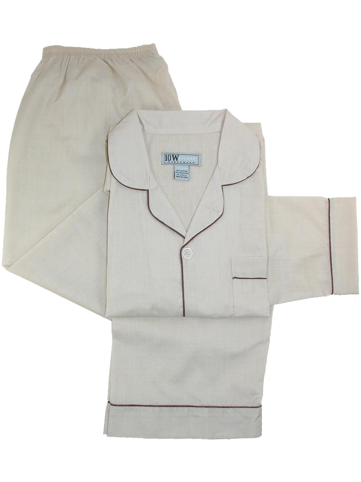 Ten West Apparel Long Sleeve Long Leg Solid Pajama Set