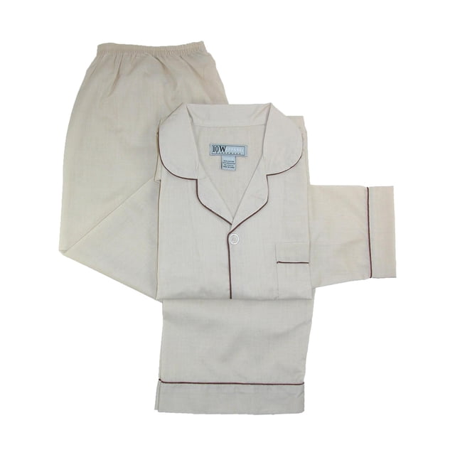 Ten West Apparel Ensemble de Pyjama Uni à Manches Longues et Jambes Longues