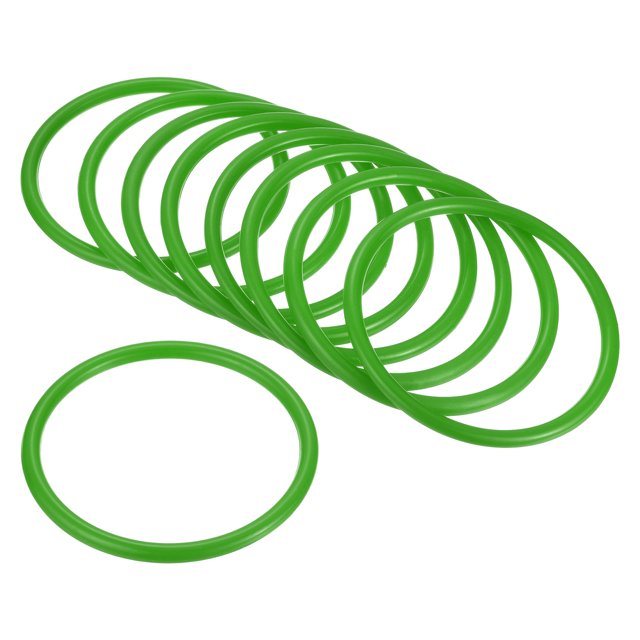 Unique Bargains 8.5cm Plastic Carnival Ringtoss Rings Hoop Party Favor Game, Green 24 Pack