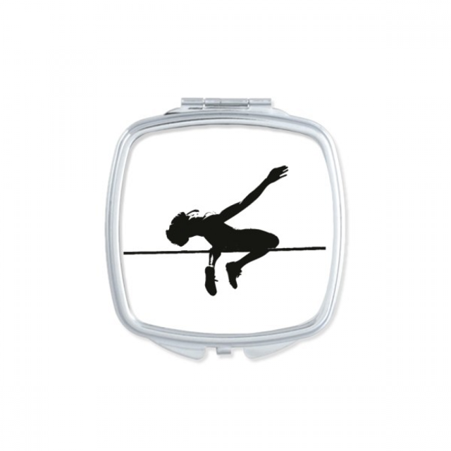 Physical Education High Jump Square Mirror Portable Compact Pocket Makeup Double Sided Glass