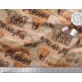 thumbnail image 2 of Soimoi Cotton Duck Fabric tree & elephant Animal Decor Fabric Printed Yard 42 Inch Wide, 2 of 4