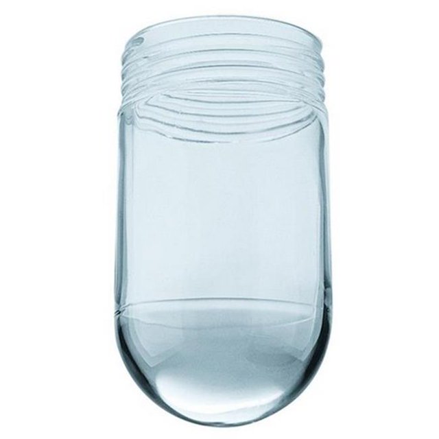 Westinghouse 8145200 Store de Cou Fileté en Verre Transparent 3.25 x 6 Po. Résistant à la Vapeur